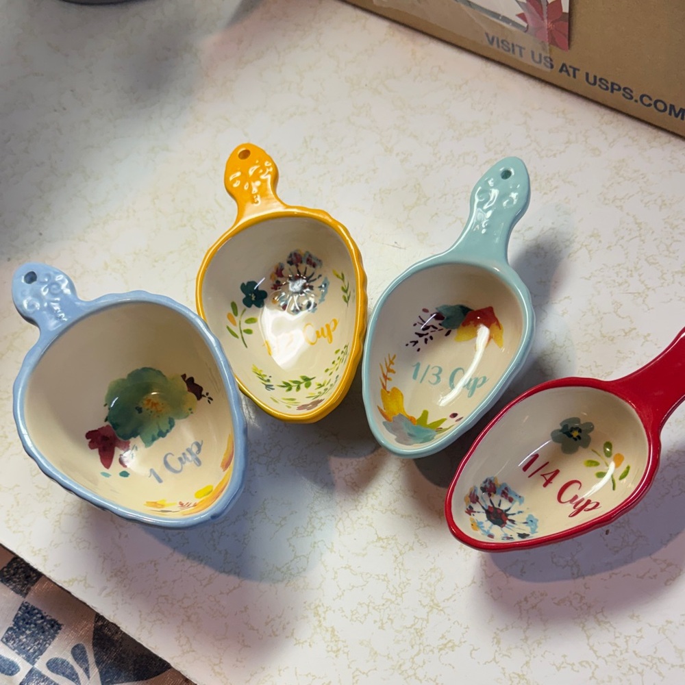 Pioneer Woman Ceramic Measuring Cups Set
